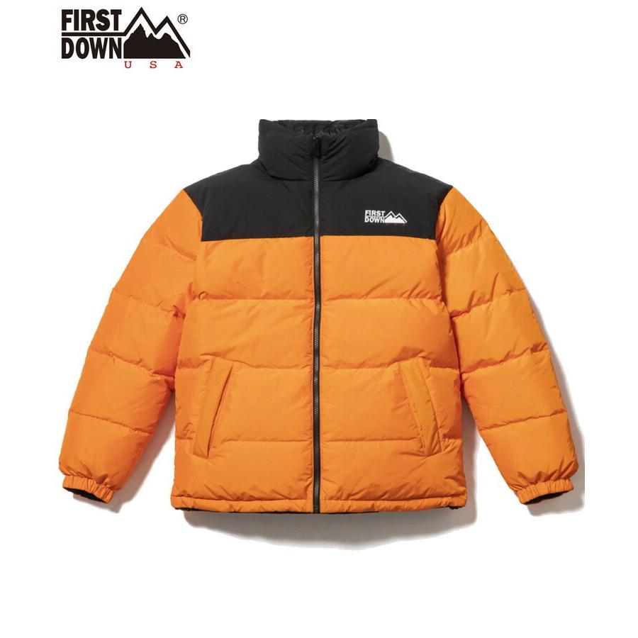 First Down ファーストダウン ダウンジャケット Reversible Down Jacket オレンジ ブラック Fc メンズ トップス アウター ロゴ リバーシブル 送料無料 Fsd011jk2500ob メンズファッション Stylise 通販 Yahoo ショッピング