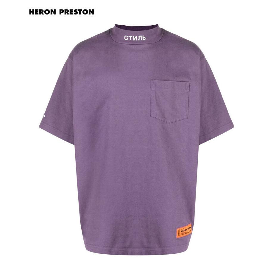 人気no 1 本体 Heron Preston ヘロン プレストン Tシャツ メンズ Ss Turtleneck Pocket Ctnmb Hmas21 005 半袖 パープル タートルネック トップス 送料無料 在庫有 Genesiscarpetcleaning Net