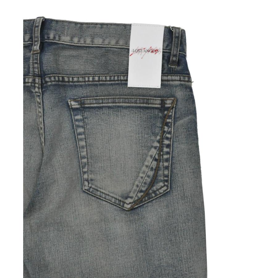 mens jeans with red bandana patches