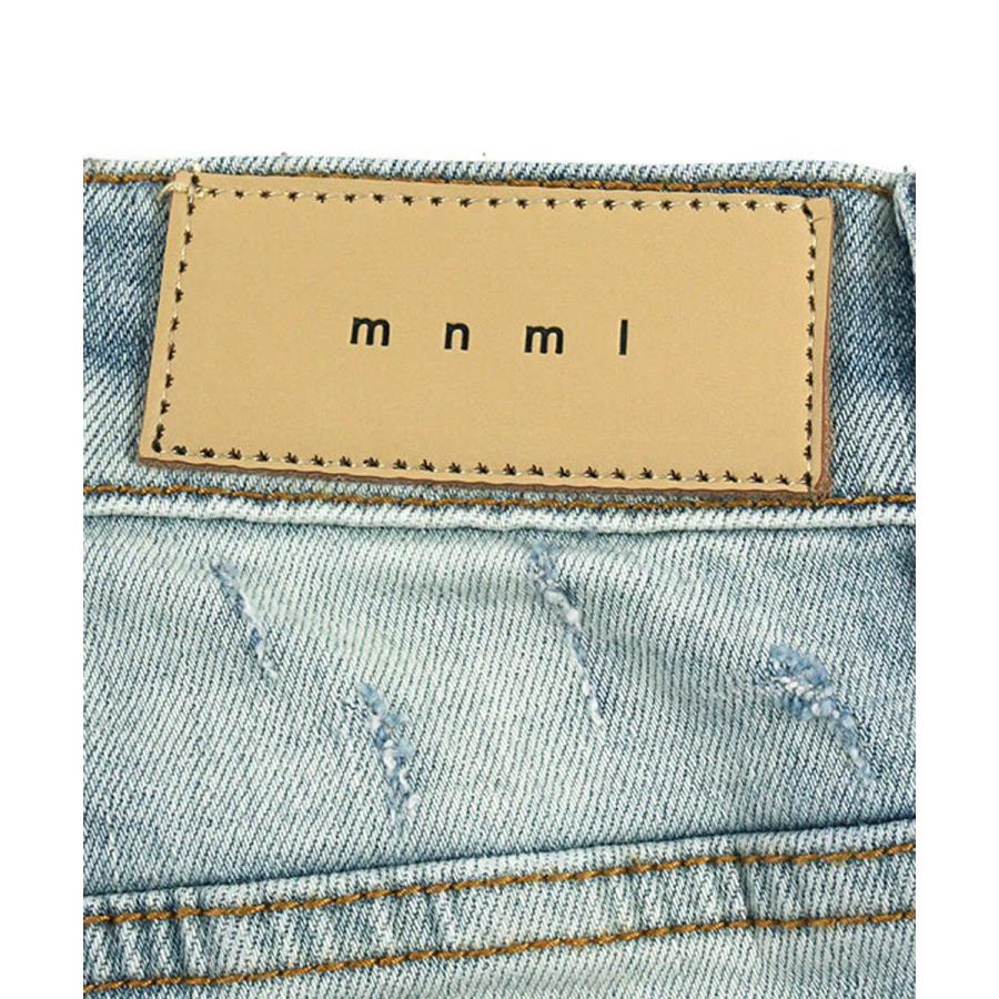 Mnml デニム ミニマル パンツ メンズ ダメージ ジーンズ スキニー ストレッチ ジップ無し ブルー X111 Stretch Denim サイズ感 送料無料 Mnm005ptx111bl メンズファッション Stylise 通販 Yahoo ショッピング