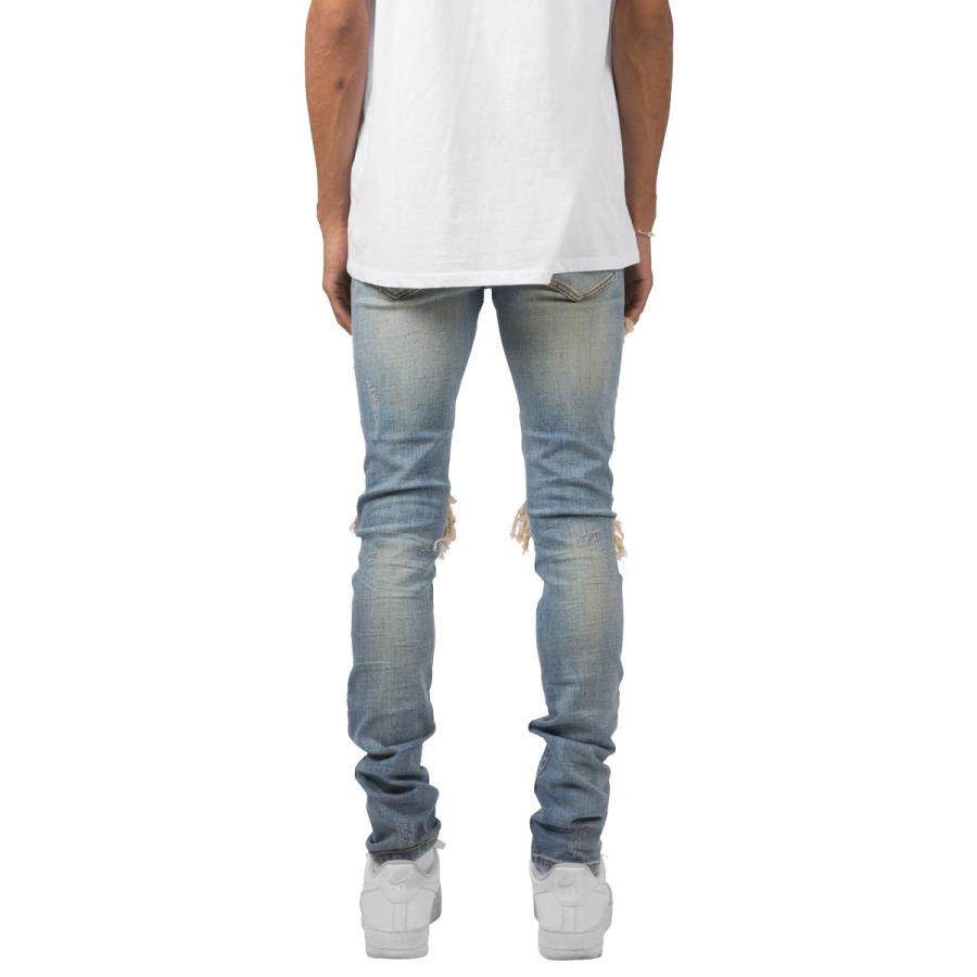 Mnml デニム ミニマル パンツ メンズ ダメージ ジーンズ スキニー ストレッチ ジップ無し ブルー X162 Stretch Denim サイズ感 送料無料 Mnm005ptx162bl メンズファッション Stylise 通販 Yahoo ショッピング