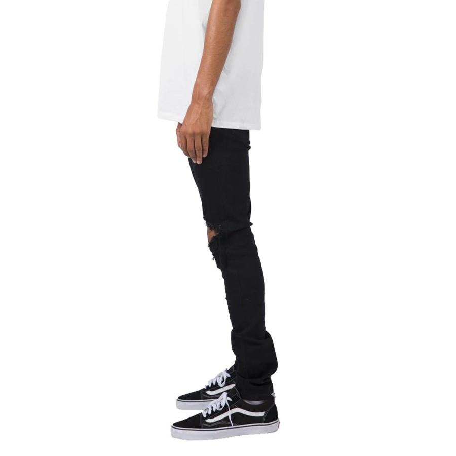 Mnml デニム ミニマル パンツ メンズ ダメージ ジーンズ スキニー ストレッチ ジップ無し ブラック X1 Stretch Denim サイズ感 送料無料 Mnm911ptx1bk メンズファッション Stylise 通販 Yahoo ショッピング