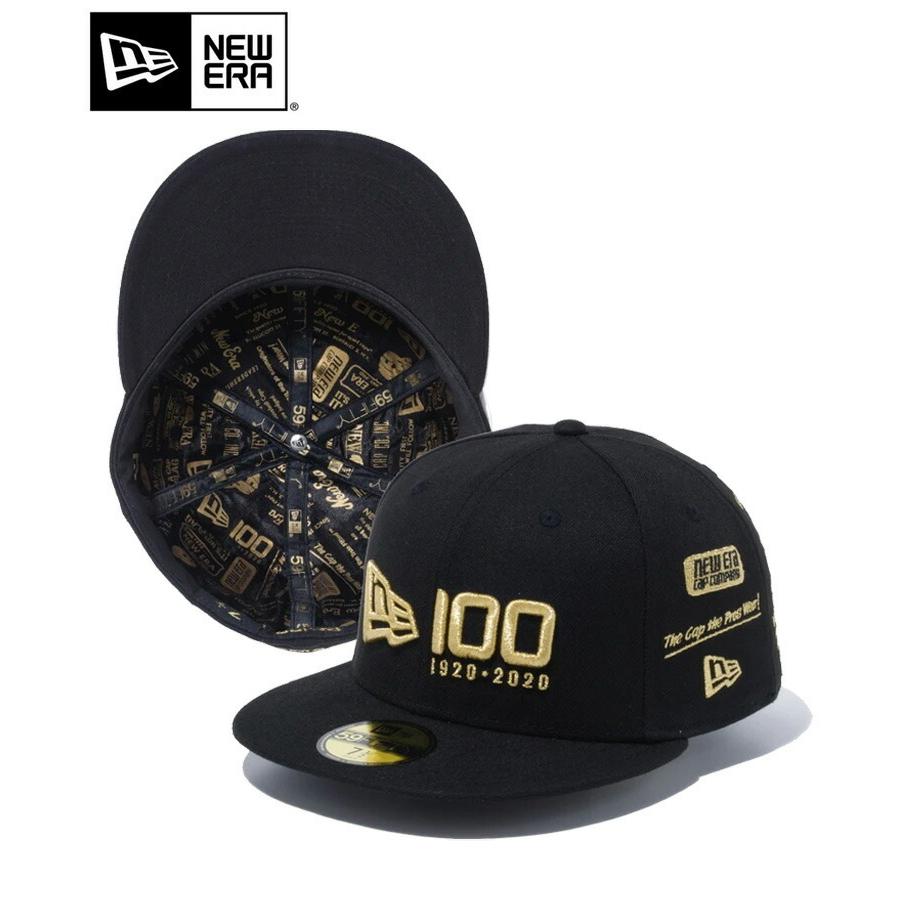 New Era ニューエラ キャップ 59fifty New Era 100周年 マルチロゴ フロント ブラック メタリックゴールド メンズ レディース 帽子 Cap 送料無料 Ne012cp メンズファッション Stylise 通販 Yahoo ショッピング