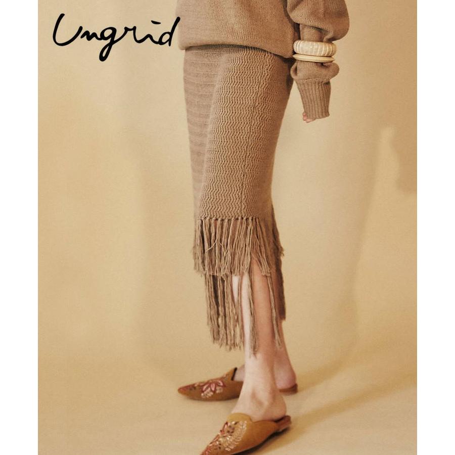 アングリッド フリンジニットスカート Ungrid レディース スカート タイトスカート ペンシルスカート ボトムス Ugd901sk メンズファッション Stylise 通販 Yahoo ショッピング