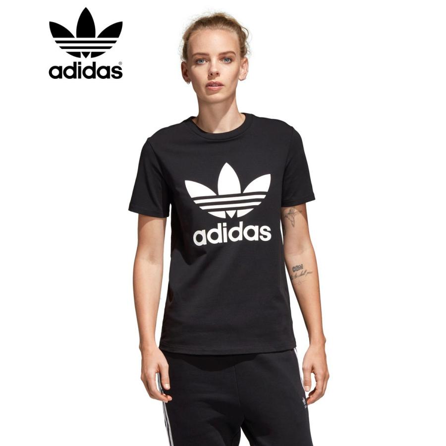 アディダス Adidas トップス トレフォイルtシャツ Trefoil Tee レディース 半袖 カットソー ロゴt プリントt Add Cv98 Donoban ドノバン 通販 Yahoo ショッピング