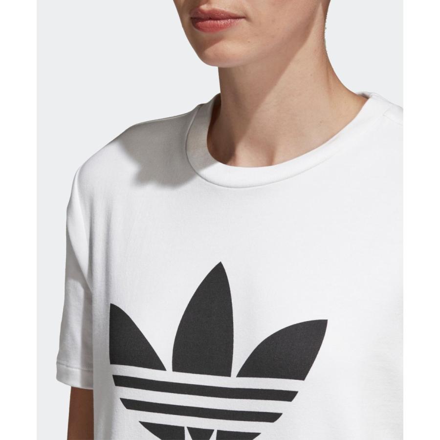 アディダス Adidas トップス トレフォイルtシャツ Trefoil Tee レディース 半袖 カットソー ロゴt プリントt Add Cv98 Donoban ドノバン 通販 Yahoo ショッピング