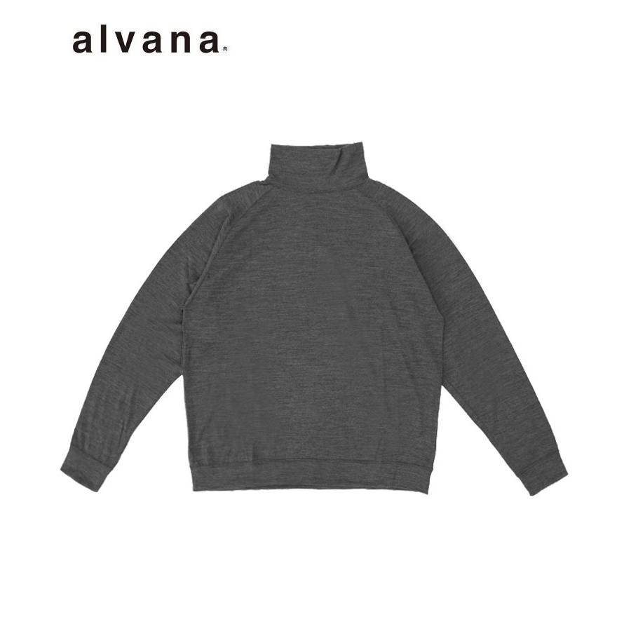 alvana アルヴァナ メンズ Tシャツ MERINO WOOL TURTLENECK SWEAT TEE  