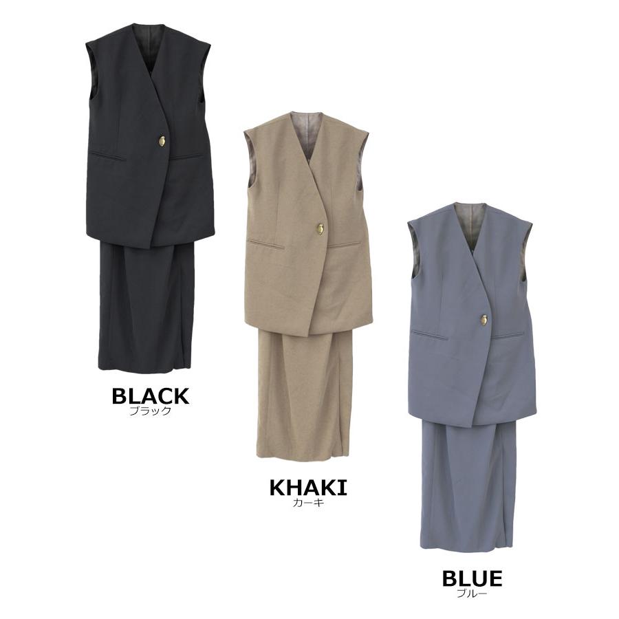 DONOBAN レディース ワンピース ドレス back sheer gilet setup DONOBAN レディース ワンピース ドレス back sheer gilet setup