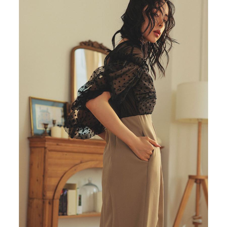 DONOBAN レディース ワンピース ドレス flocky dot one piece DONOBAN レディース ワンピース ドレス flocky dot one piece