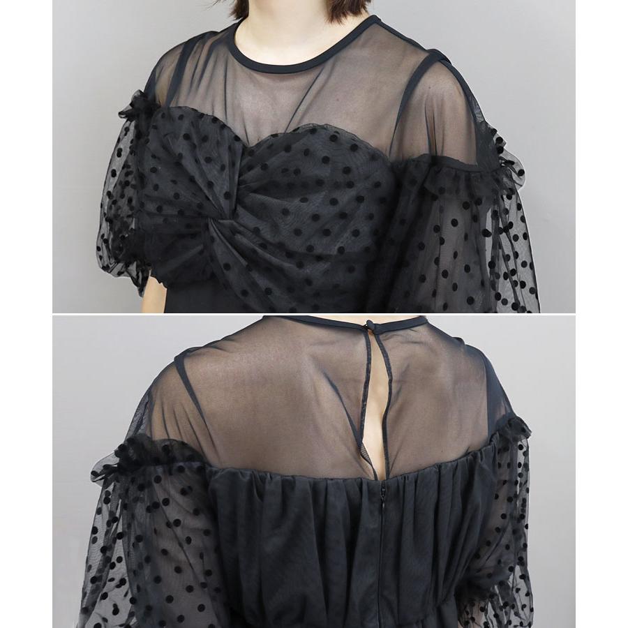 DONOBAN レディース ワンピース ドレス flocky dot one piece DONOBAN レディース ワンピース ドレス flocky dot one piece