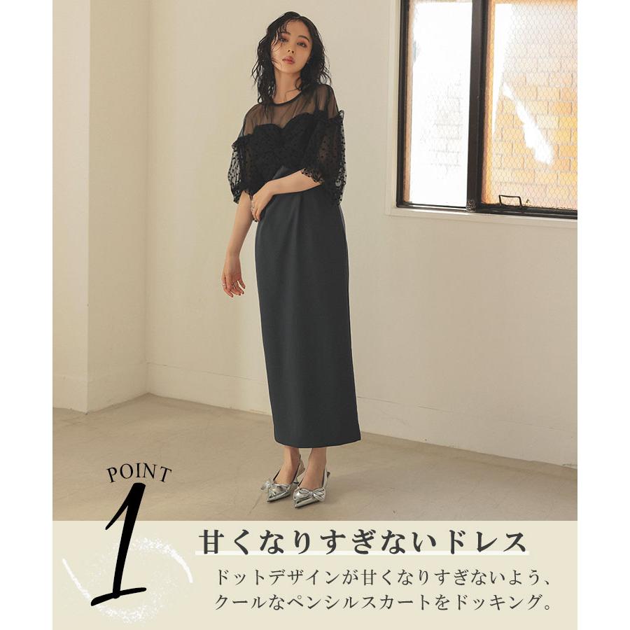 DONOBAN レディース ワンピース ドレス flocky dot one piece DONOBAN レディース ワンピース ドレス flocky dot one piece