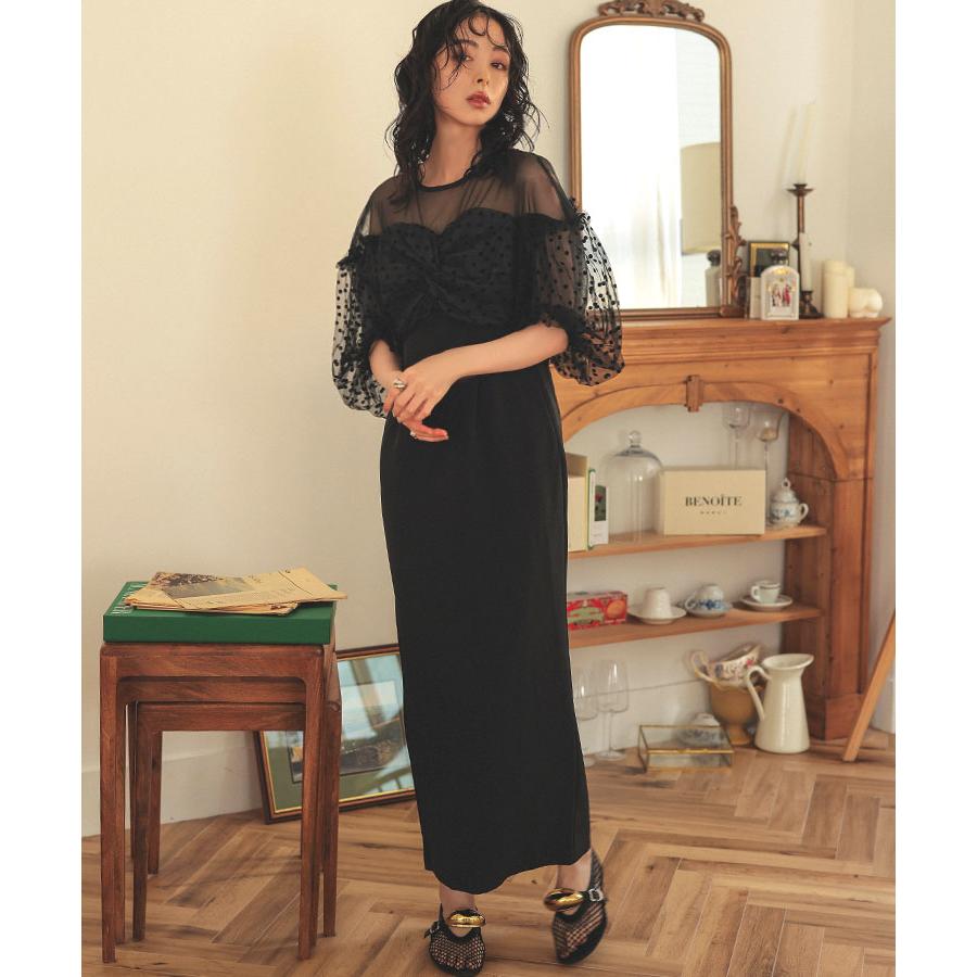 DONOBAN レディース ワンピース ドレス flocky dot one piece DONOBAN レディース ワンピース ドレス flocky dot one piece