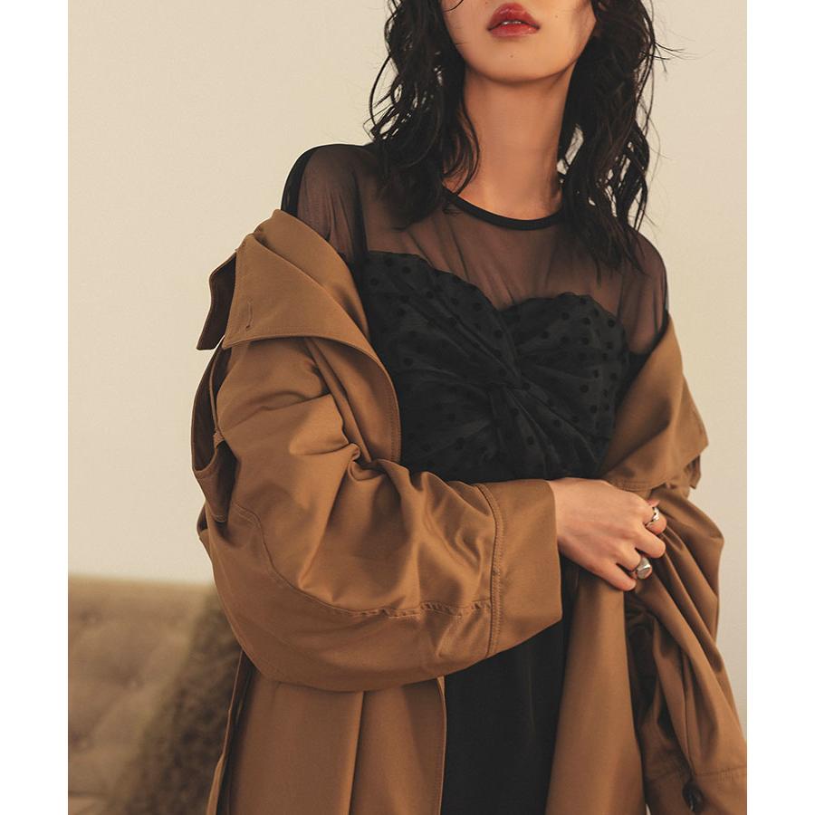 DONOBAN レディース ワンピース ドレス flocky dot one piece DONOBAN レディース ワンピース ドレス flocky dot one piece