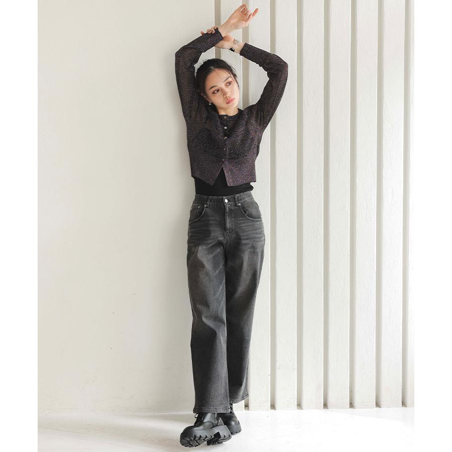 DONOBAN レディース ドレス カーディガン glitter crew neck DONOBAN レディース ドレス カーディガン glitter crew neck
