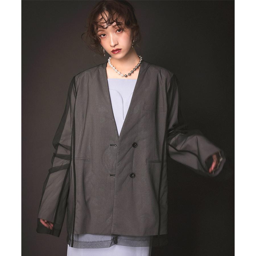 レディース ジャケット トップス ドレス boxy layered tulle レディース ジャケット トップス ドレス boxy layered tulle