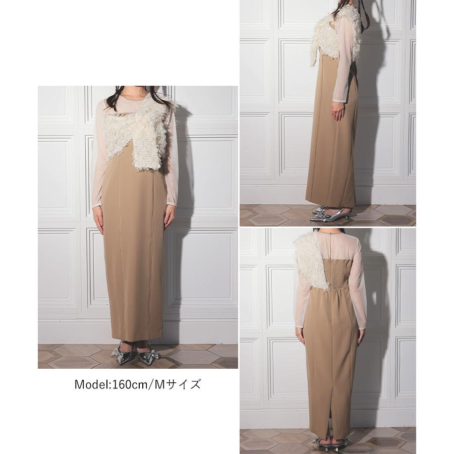 レディース ワンピース ドレス fringe glitter knot dress レディース ワンピース ドレス fringe glitter knot dress