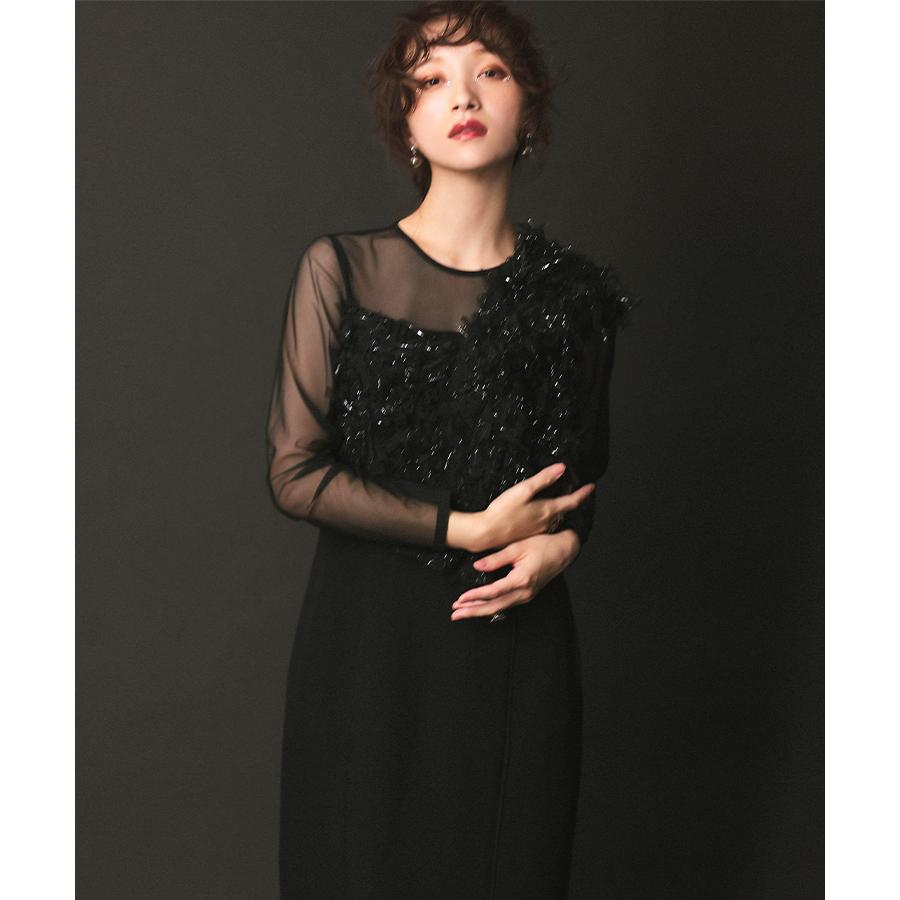 レディース ワンピース ドレス fringe glitter knot dress レディース ワンピース ドレス fringe glitter knot dress