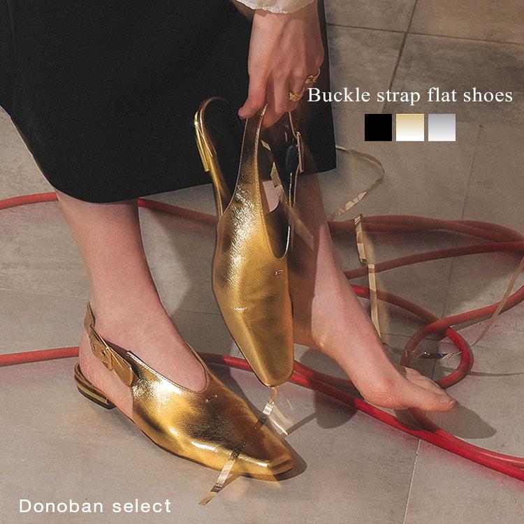 レディース パンプス 靴 buckle strap flat shoes ANDRESD レディース パンプス 靴 buckle strap flat shoes ANDRESD