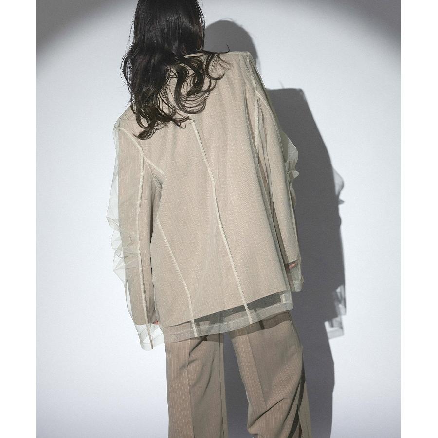 レディース ジャケット トップス ドレス stripe layered tulle レディース ジャケット トップス ドレス stripe layered tulle