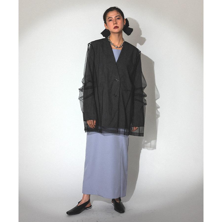 レディース ジャケット トップス ドレス stripe layered tulle レディース ジャケット トップス ドレス stripe layered tulle