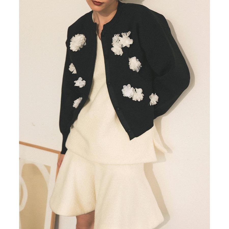 トップス レディース カーデ ミドル丈 長袖 ニットカーデ ニット 長袖  