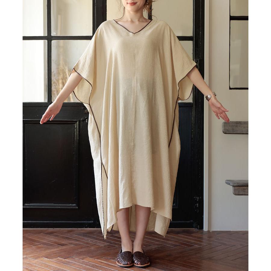 ワンピース レディース カフタンワンピース ロングワンピース 楊柳