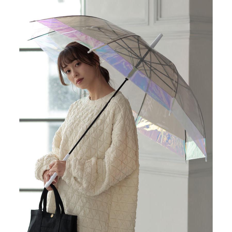 傘 雨傘 Donoban おしゃれ おしゃれ傘 インスタ映え オーロラ傘 オーロラ切継ぎビニール傘 キラキラ ビニール傘 レイングッズ レインボー 婦人 傘 梅雨 長傘 Sale 87 Off オーロラ傘