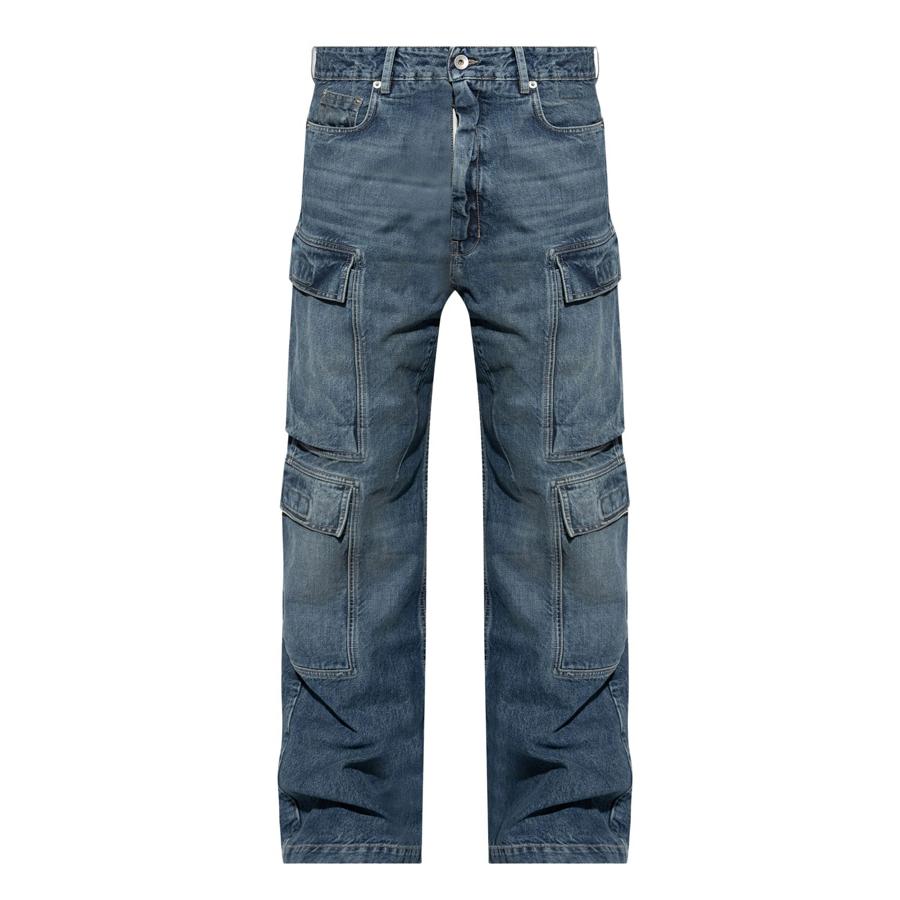 DRKSHDW ダークシャドウ メンズ パンツ DOUBLE CARGO JEANS ウォッシュ  