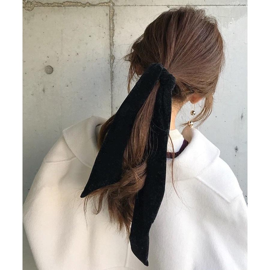 アクセサリー ワイヤー入りベロアヘアバンド レディース カチューシャ