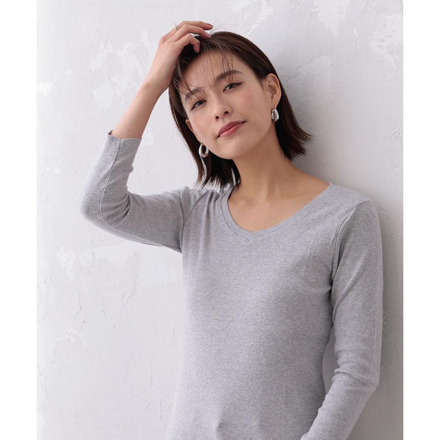 トップス レディース カットソー 七分袖 Vネック Tシャツ 重ね着 8分丈 綿100 インナー 肌着 コットン 無地 Vネック8分丈コットンフライス Tシャツ Donoban Dso012wk0091te Donoban ドノバン 通販 Yahoo ショッピング