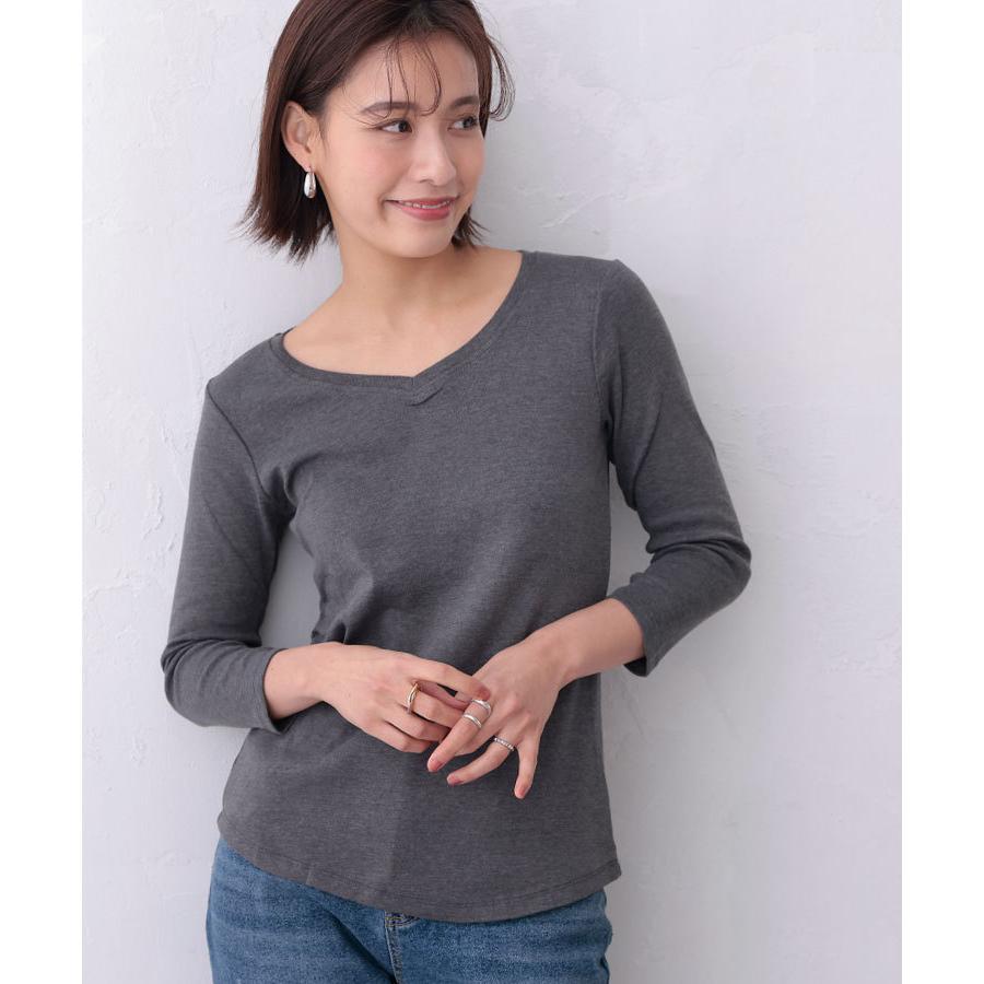 トップス レディース カットソー 七分袖 Vネック Tシャツ 重ね着 8分丈 綿100 インナー 肌着 コットン 無地 Vネック8分丈コットンフライス Tシャツ Donoban Dso012wk0091te Donoban ドノバン 通販 Yahoo ショッピング