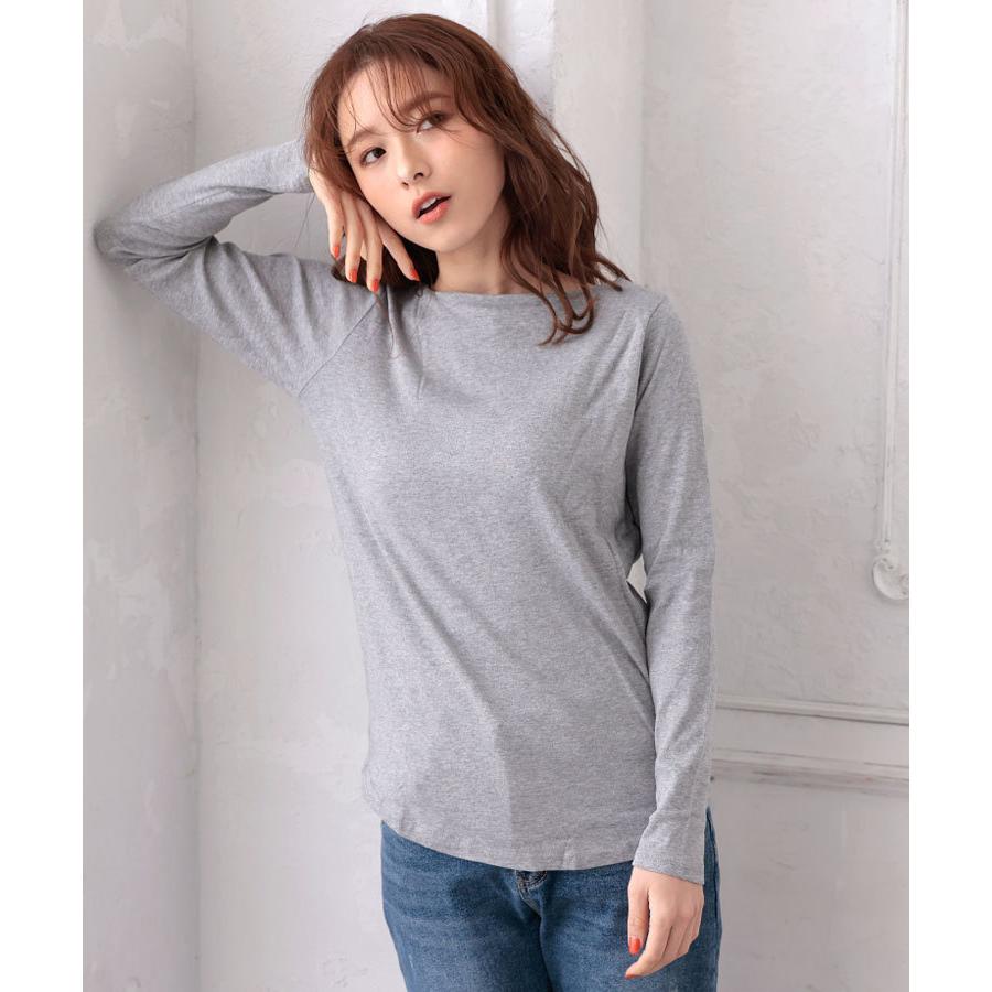 トップス レディース ボートネック レイヤード 重ね着 インナー 長袖 伸縮性 綿 コットン レーヨン 無地 フライスボートネックロングスリーブシャツ Donoban Dso012wk0152te Donoban ドノバン 通販 Yahoo ショッピング