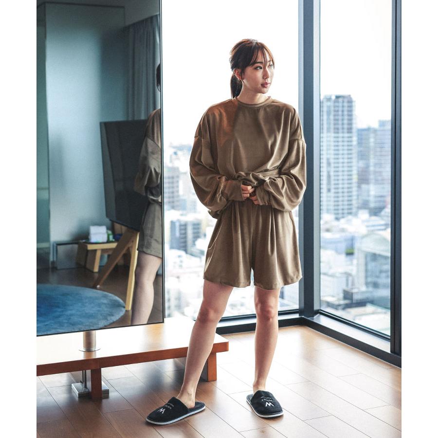 DONOBAN ベロアKOKOCHI セットアップ レディース トップス DONOBAN ベロアKOKOCHI セットアップ レディース トップス