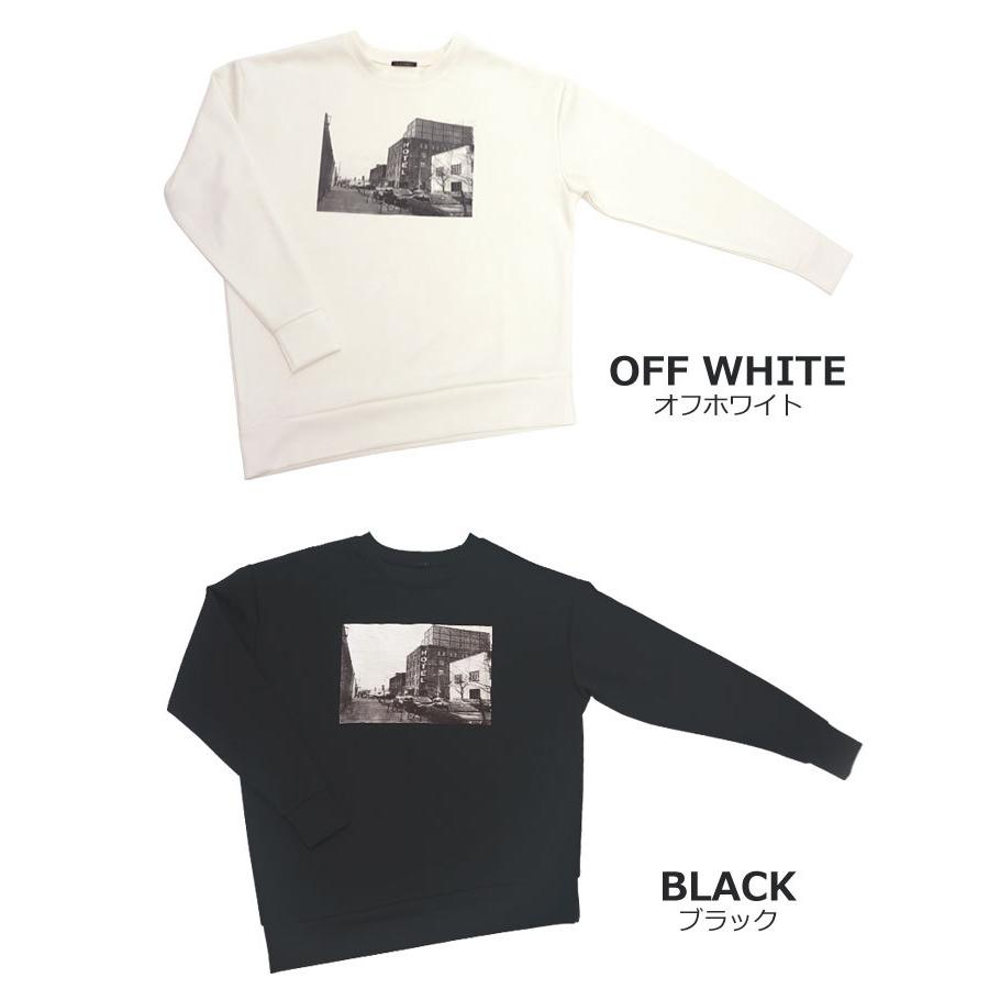 トップス フォトプリントアシメスウェット トレーナー 長袖 ロンtee Tシャツ ティーシャツ カットソー フロントプリント ゆったり 体型カバー 細 見え Donoban Dza011sw Donoban ドノバン 通販 Yahoo ショッピング