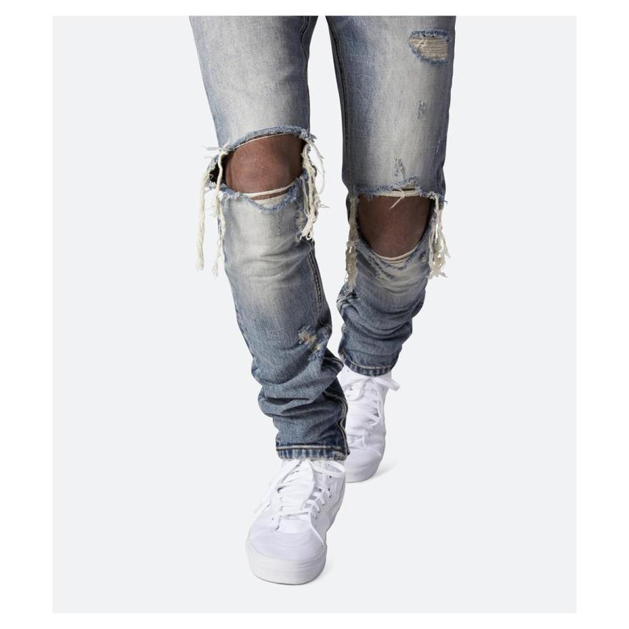 Mnml デニム ミニマル デニムパンツ サイズ感 メンズ ダメージ ジーンズ スリム スキニー ストレッチ 裾ジップ M1 Stretch Denim ストレッチ ブルー ブラック Mnml M1stretch Pt Donoban ドノバン 通販 Yahoo ショッピング