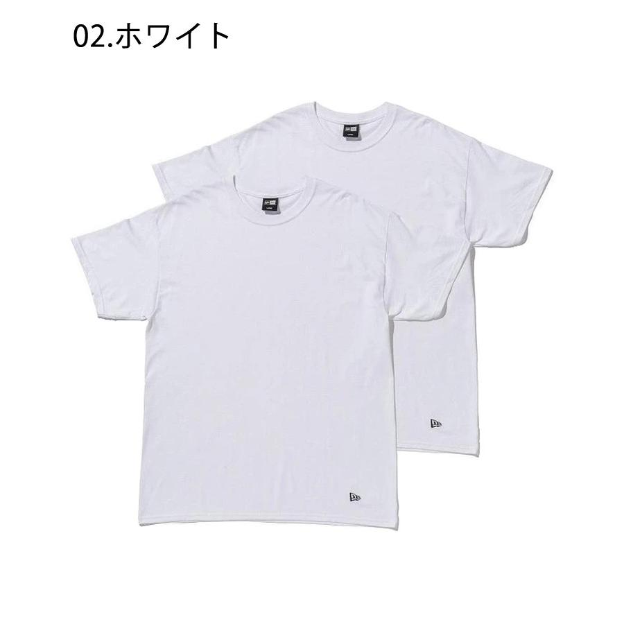 NEW ERA ニューエラ 半袖 2-Pack Tee ブラック ホワイト グレー ネイビー 11229178 11229177 12491826 12491825 ロゴ プリント キャップ NEWERA｜donoban｜05