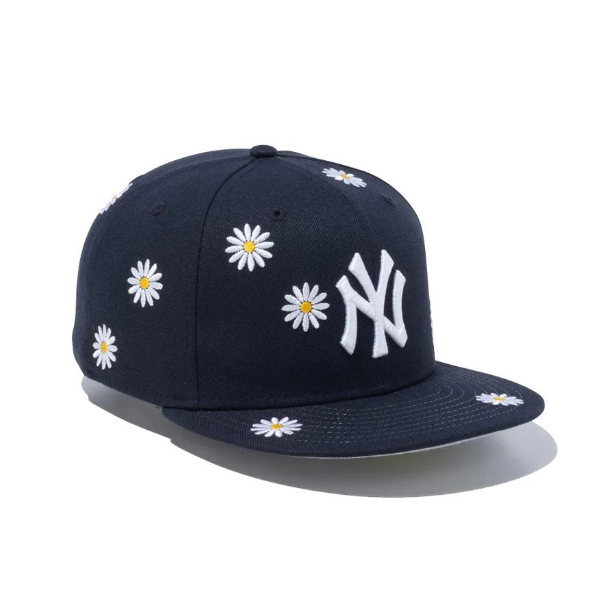 NEW ERA ニューエラ キャップ 59FIFTY Flower Embroidery ニューヨーク・ヤンキース ネイビー 14109889 メンズ レディース ユニセックス 帽子 cap 花柄｜donoban｜05