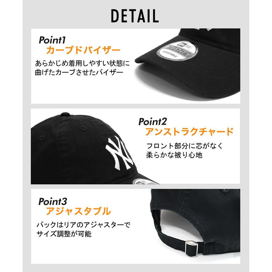 NEW ERA ニューエラ キャップ ベージュ レディース 9TWENTY クロスストラップ ウォッシュドコットン ニューヨーク・ヤンキース カーキ MLB メンズ レディース｜donoban｜06