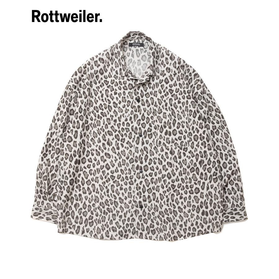 ROTTWEILER ロットワイラー メンズ シャツ R9 LEOPARD L/S SHIRT  