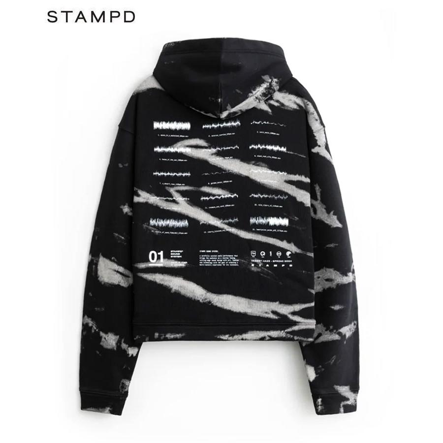 STAMPD スタンプド メンズ パーカー SOUND SYSTEM TIE DYE CROPPED  