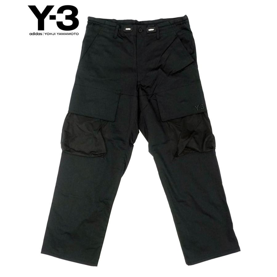 送料無料 Y 3 Yohji M Y 3 パンツ Pants パンツ メンズ ワイスリー ブラック ボトムス ボトムス Cargo Gabardine Y3003ptfp8671bk Donoban ドノバン Yamamoto Fp8671 メンズ Adidas ロゴ