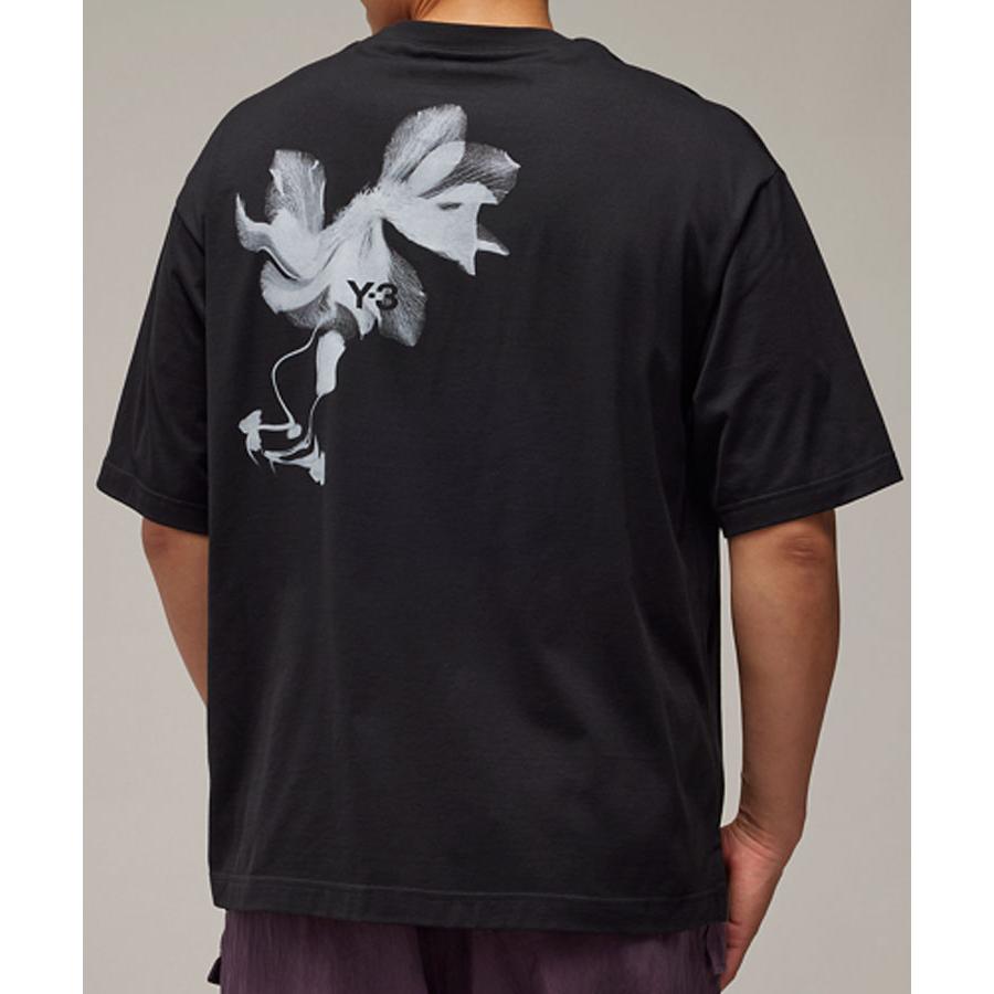 Y-3 ワイスリー メンズ Tシャツ GXS SS TEE 2 IN4349 ブラック 半袖 トップス プリント ロゴ リラックス ユニセックス yohji yamamoto｜donoban｜05