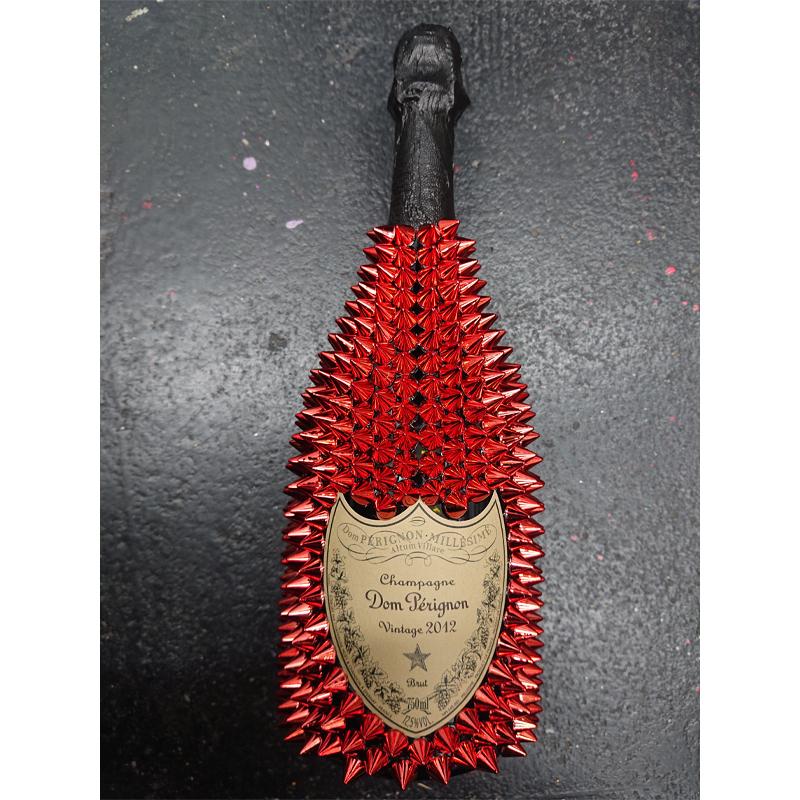 【非売品】 ドンペリニヨン 飾りボトル ドン ペリニヨン デコレーション ボトル レッドメタル 750ml×1本