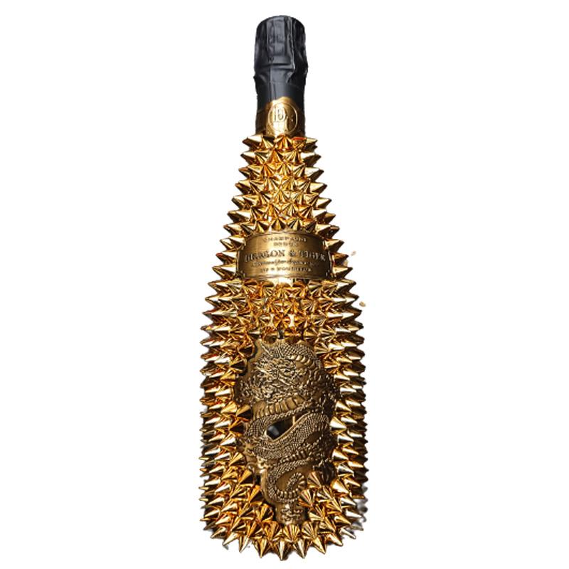 ドラゴン ゴールド シャンパン デコレーションボトル 750ml×1本 ドラゴン ゴールド シャンパン デコレーションボトル 750ml×1本