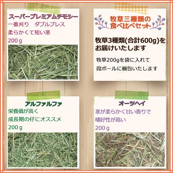 牧草3種類食べ比べ600ｇ チモシー1番刈りダブルプレス アルファルファ オーツヘイのセット めばえや旧店名土のう屋 Com 通販 Yahoo ショッピング