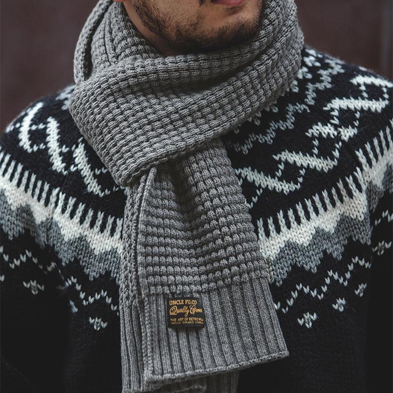 マフラー メンズ ニット 編み物 柔らかい 柔軟 上質 快適 お洒落 防寒 暖かい 冬必須一品 プレゼント 男性 贈り物 レトロ アメカジ 送料無料 Mdxw 005 Doodaストア 通販 Yahoo ショッピング