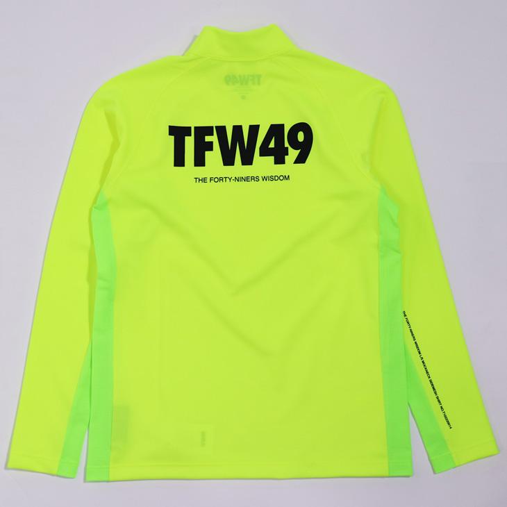 TFW49 (ティーエフダブリュウ) サイドメッシュモックネックTシャツ