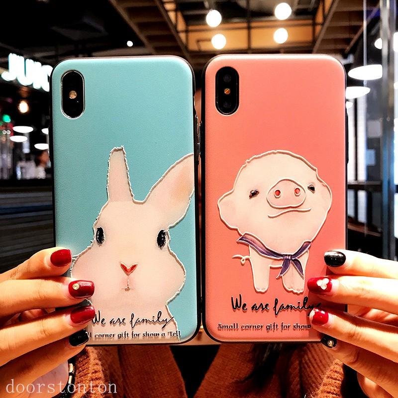 Iphonex Iphonexr Iphonexs Max Iphone7 Iphone8 Iphone7plus Iphone8plus スマホケース 携帯ケース カバー うさぎ ぶた 豚 耐衝撃 ウサギ Doorstonton 通販 Yahoo ショッピング