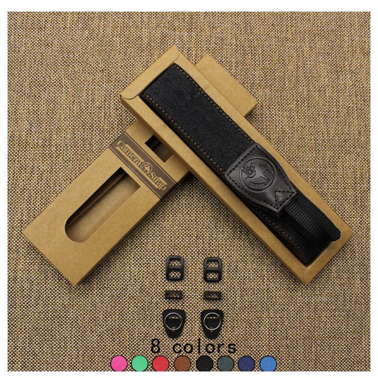デニム ハンドメイドレザー camera カメラ ストラップ リング カバー ジョイント 革 リッキーズ 38mm 2017072503