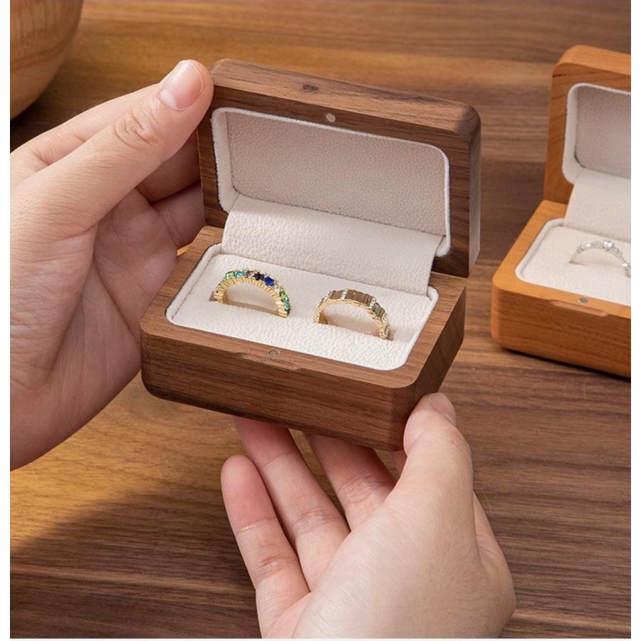 ペアリング、結婚指輪、プロポーズリング、 婚約指輪、贈り物、木製ボックス付き ペアリング、結婚指輪、プロポーズリング、 婚約指輪、贈り物